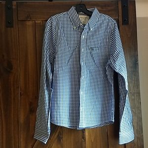 Men's A&F plaid dress shirt, XL
